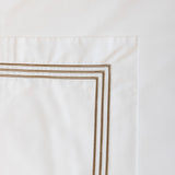 Five Star, Euro Sham, White/Taupe