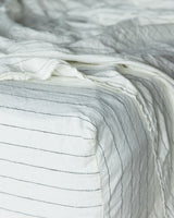 Linen Sheet Set, Pinstripe