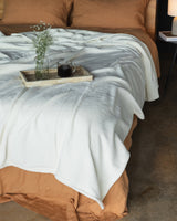 Fleece Blanket, Cream