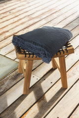 Madeira Throw, Charcoal