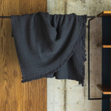 Madeira Throw, Charcoal