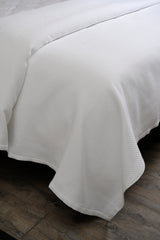 Piqué Coverlet, White