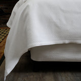 Piqué Coverlet, White