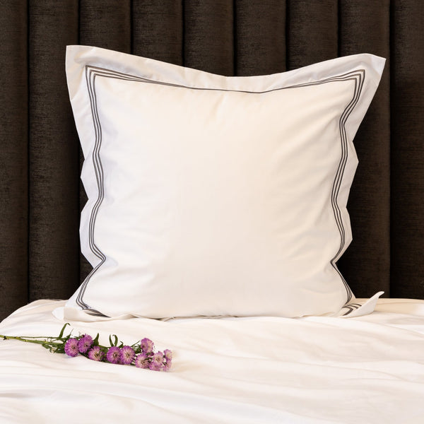 Five Star, Euro Sham, White/Grey