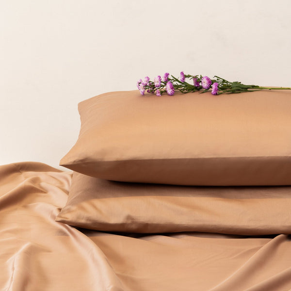 Hemstitch, Pillowcase Set, Woodrose