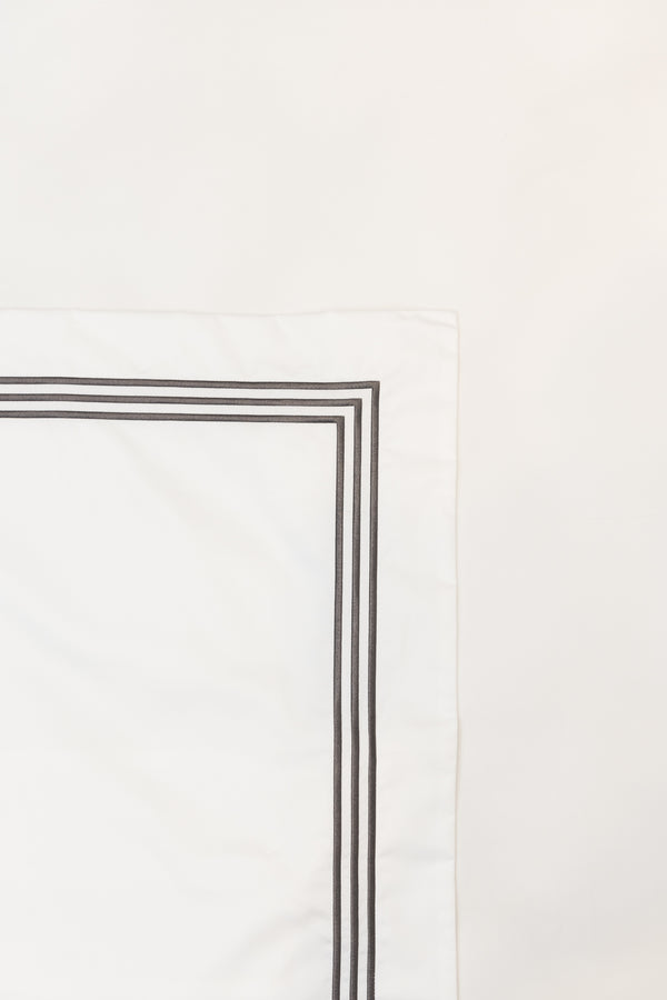 Five Star, Euro Sham, White/Grey