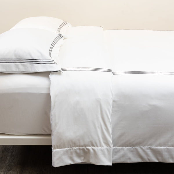 Five Star, Duvet Set, White/Grey
