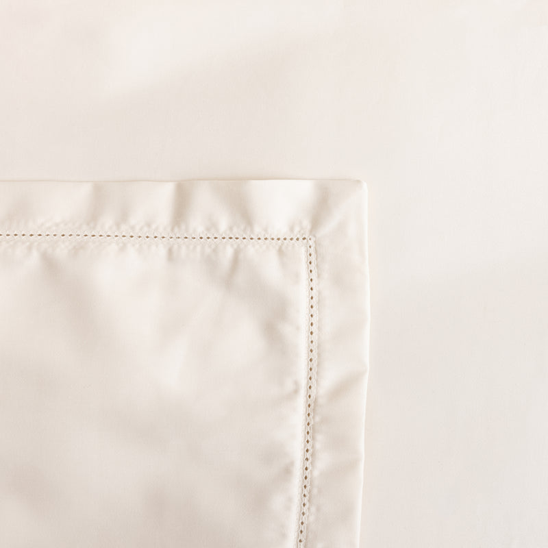 Hemstitch, Duvet Set, Cream