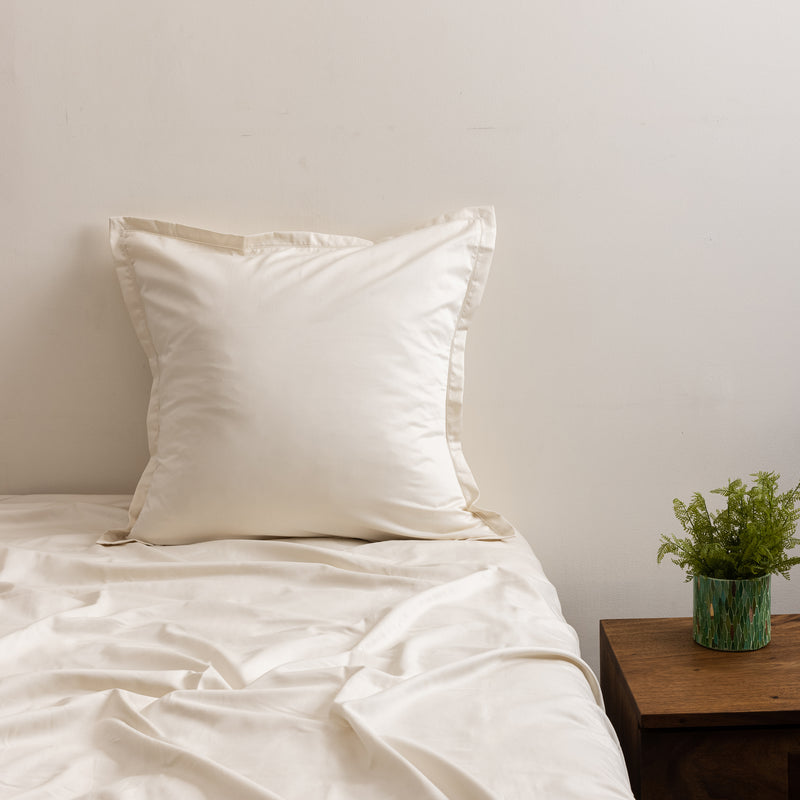Hemstitch Euro Sham, Cream