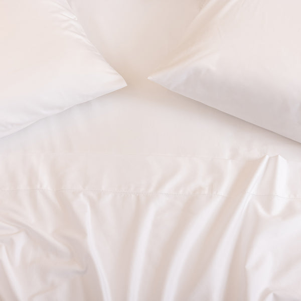Hemstitch, Sheet Set, White