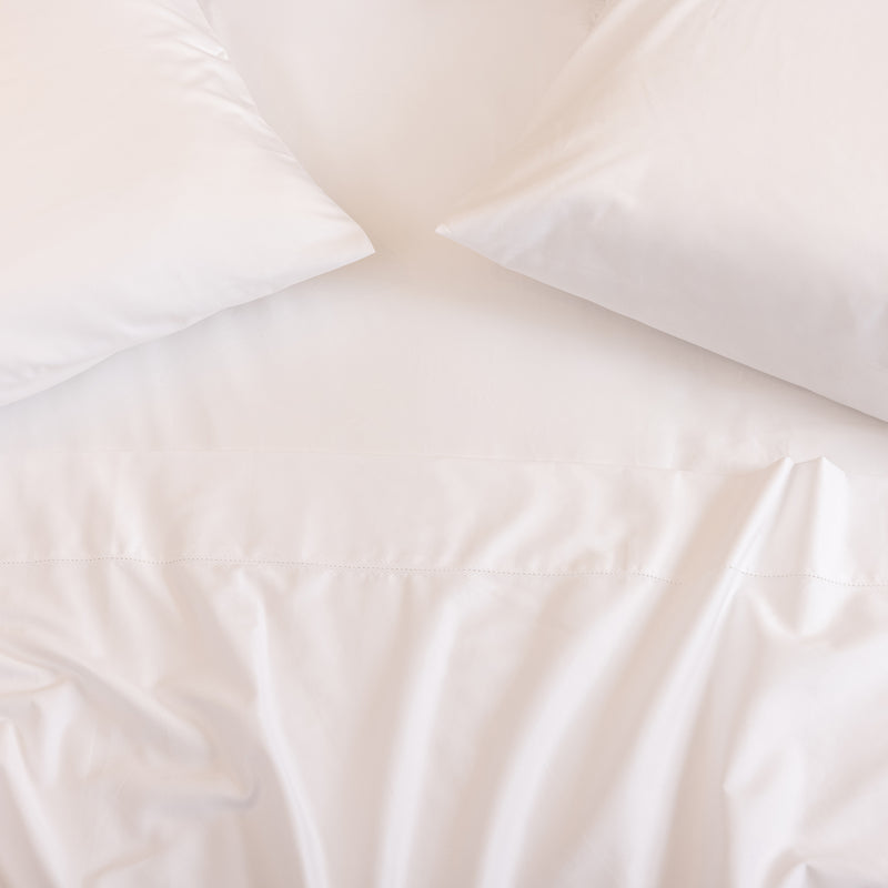 Hemstitch, Sheet Set, White