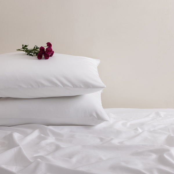 Hemstitch, Pillowcase Set, White