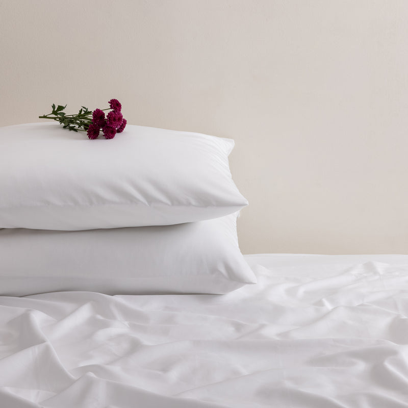 Hemstitch, Pillowcase Set, White