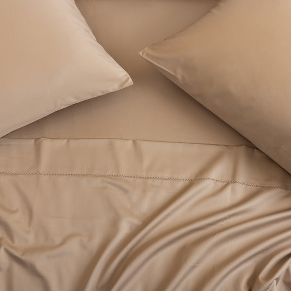 Hemstitch, Sheet Set, Sand