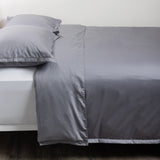 Hemstitch, Duvet Set, Graphite