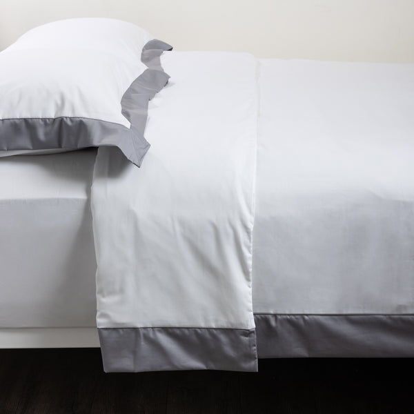 Serenity, Duvet Set, White/Graphite