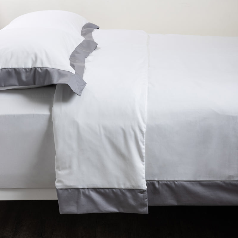 Serenity, Duvet Set, White/Graphite