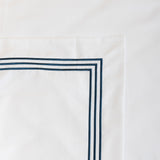 Five Star, Euro Sham, White/Navy