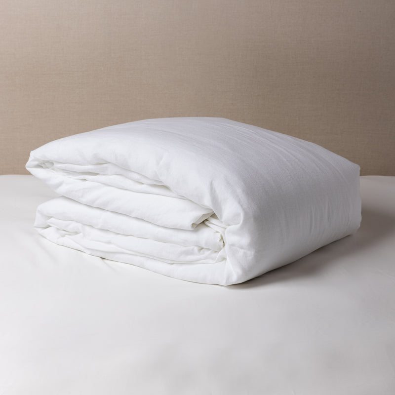Linen Duvet Cover, White