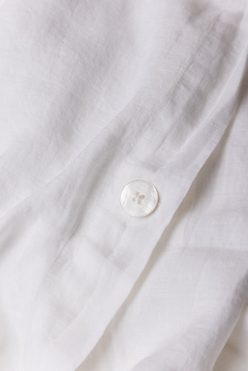Linen Duvet Set, White