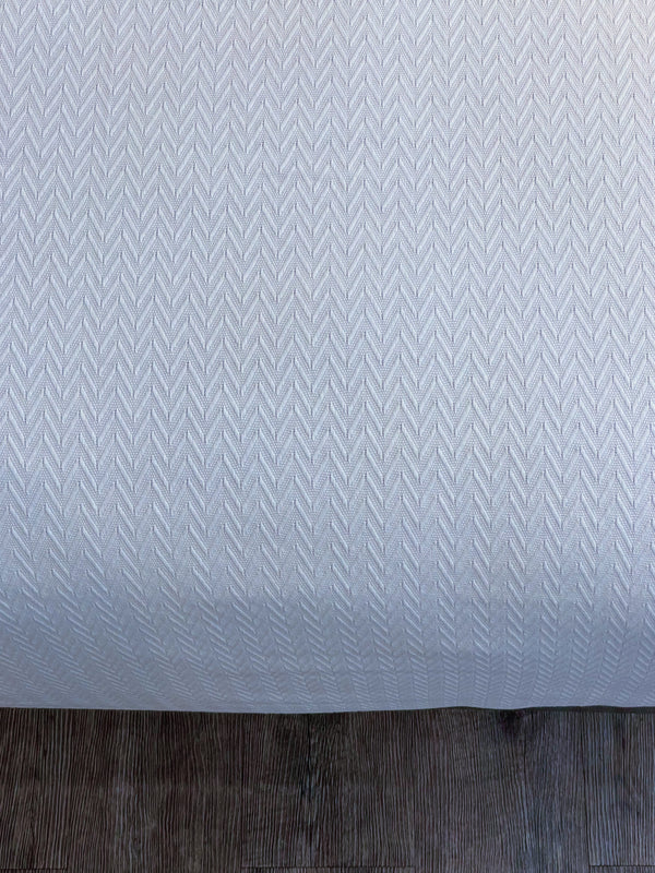 Herringbone Blanket, White