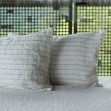Linen Pillowcase Set, Pinstripe