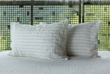 Linen Duvet Set, Pinstripe
